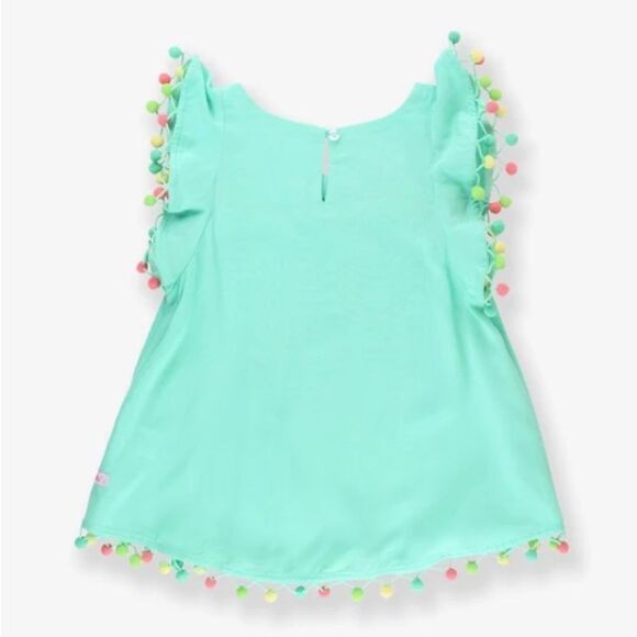 RuffleButts Pom Pom Butterfly Cover-Up - Picture 4 of 4